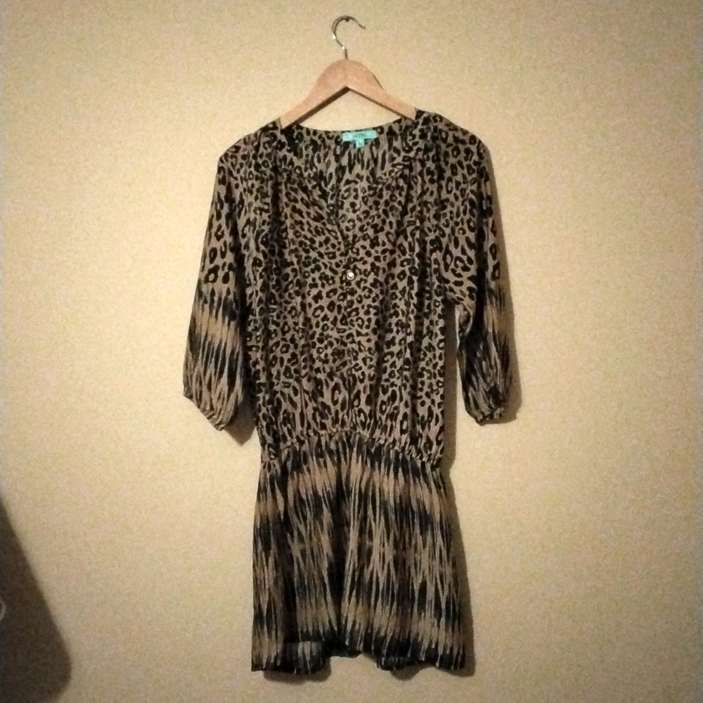 Lepord print dress